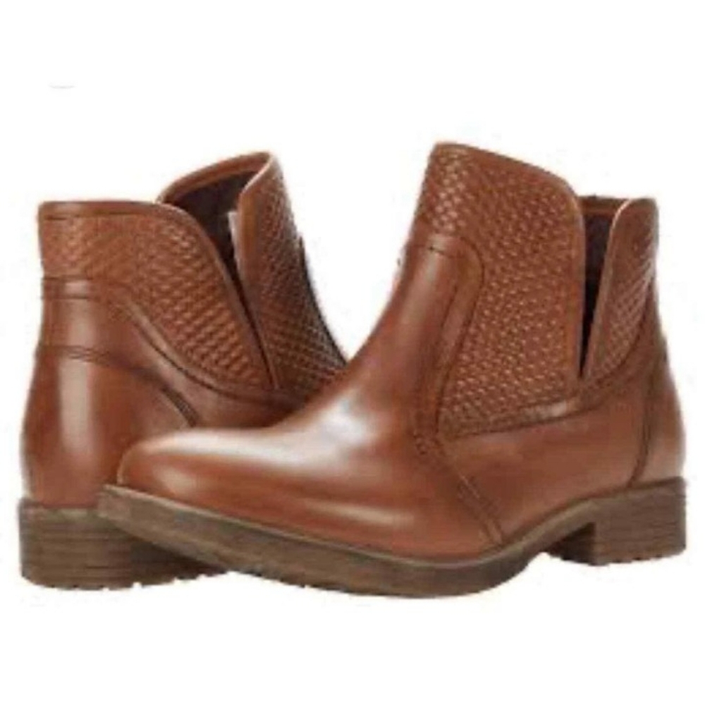 ROAN Gossip Napa Brown Leather Split Shaft Leather Ankle Boots ⚡️Like New⚡️W-7.5